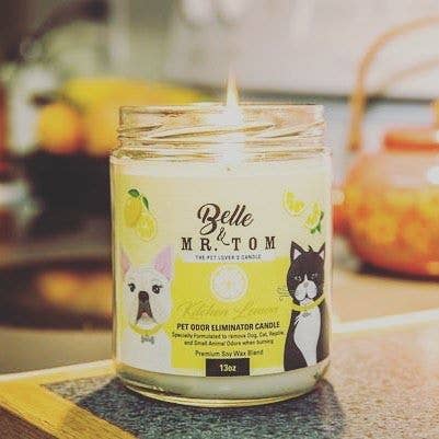 Belle & Mr. Tom - Wholesale Jar/Filled Candle - *Kitchen Lemon2