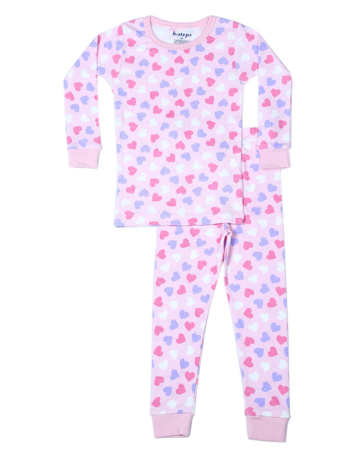 🤍Baby Steps and Mish Kids - Wholesale Sleepwear Set - Kids - P2430 Tossed Heart Pajamas0