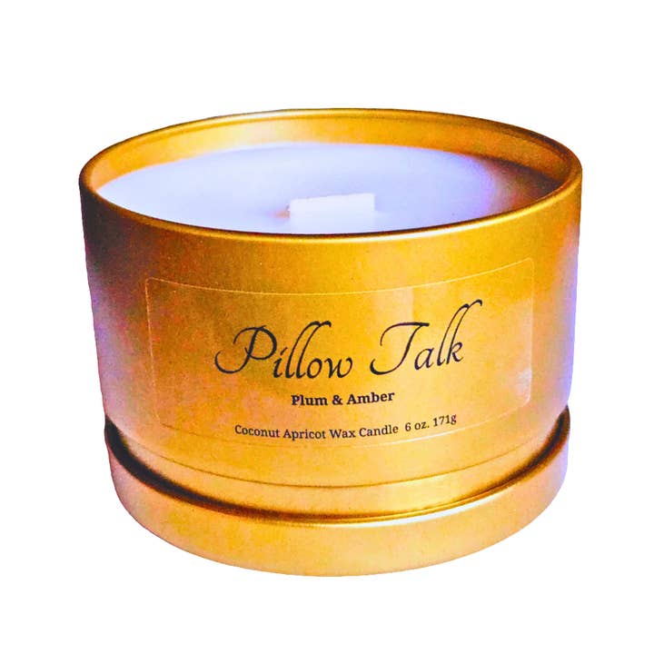 BOUGIE EN CIRE D'ABRICOT À LA NOIX DE COCO PILLOW pour la vente par Sensuous Aromas LLC