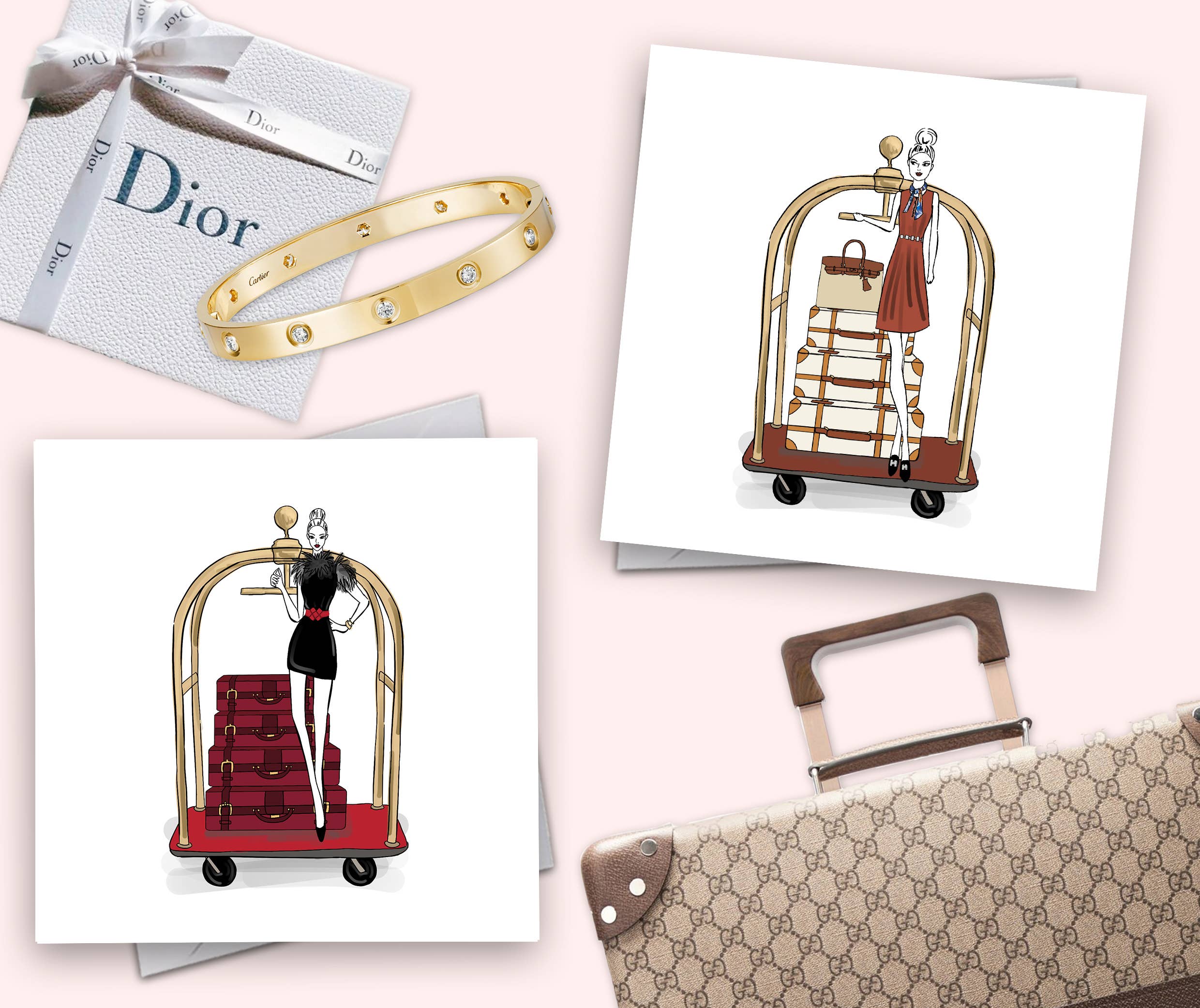 Catherine Loves - Wholesale Everyday Greeting Card - Concierge Girls: Haute Greeting Card1