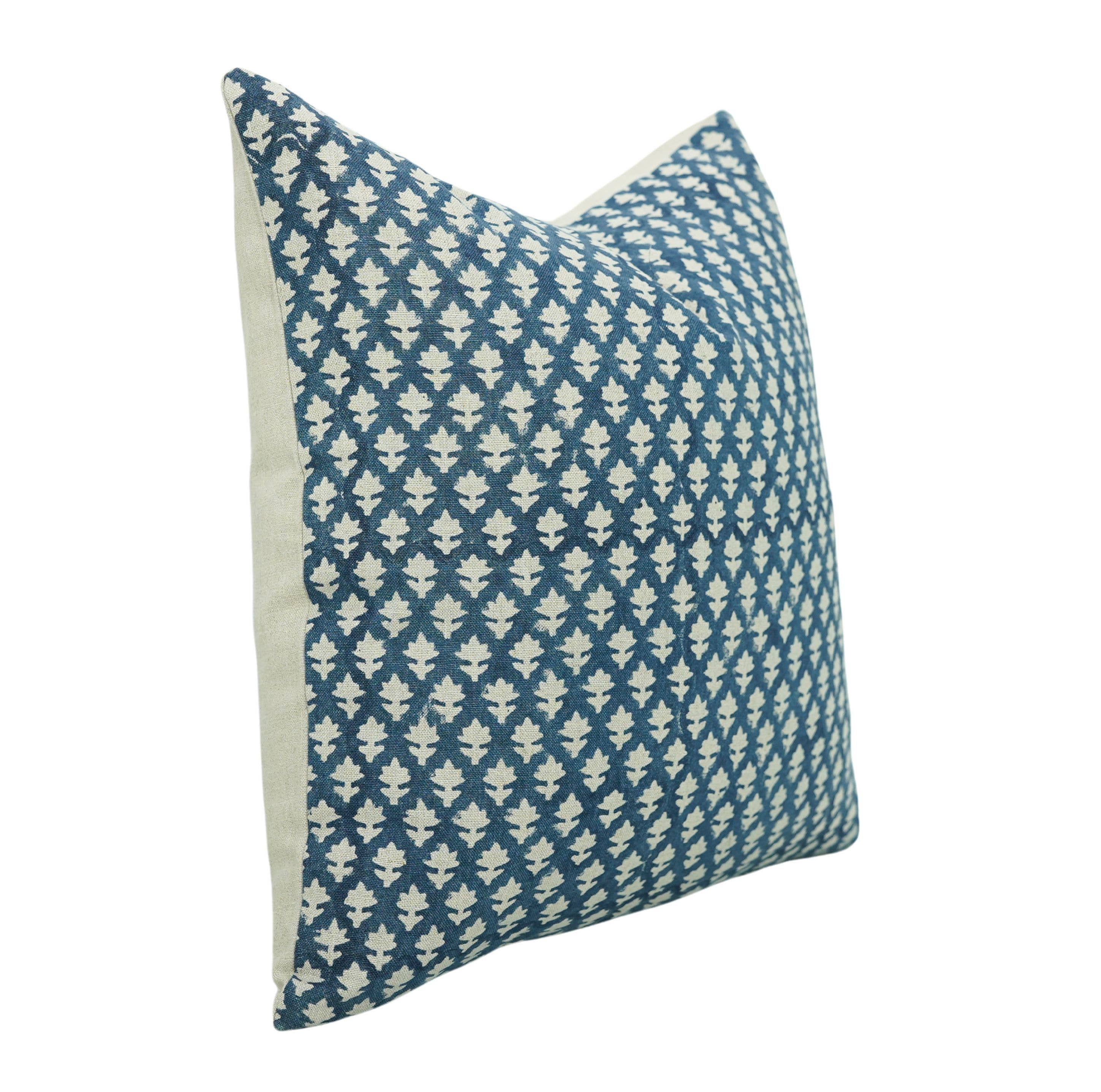 Fabdivine - Wholesale Throw Pillow Cover - Block Print Indoor Pure Linen Pillow Cover- Pink City1