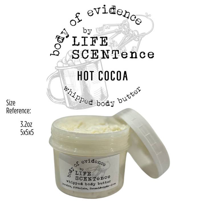 5oz Hot Cocoa Body of Evidence Body Butter for wholesale by Life SCENTence