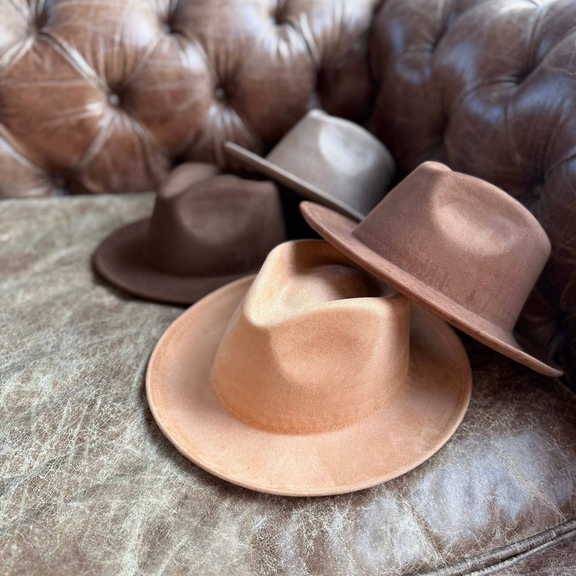 Queens INC – wholesale Fedora – Women’s – Stiff Short  Brim Rancher in  Suede Hat22