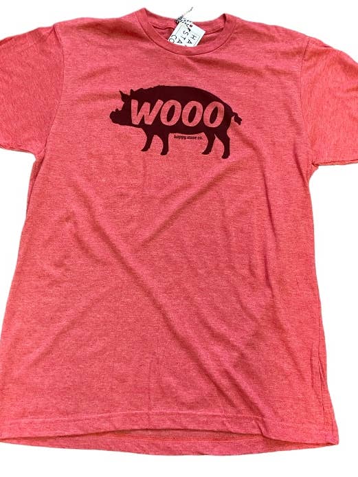 Happy State Co Arkansas woo gris röd hog tee XS-3x för wholesale av Happy State Co