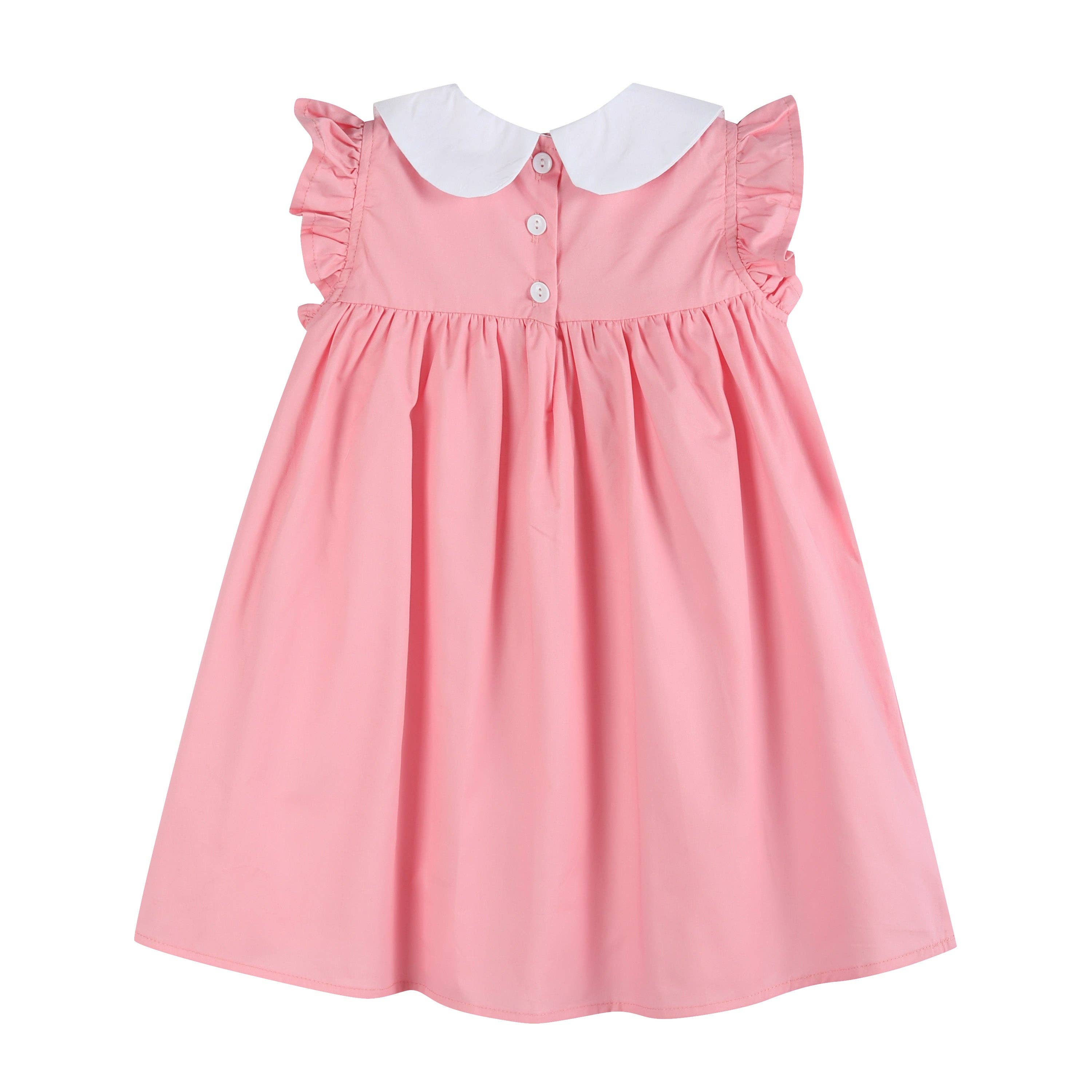 Lil Cactus - Wholesale Dress - Kids - Pink and Red Heart Vatine's Ruffle Dress4