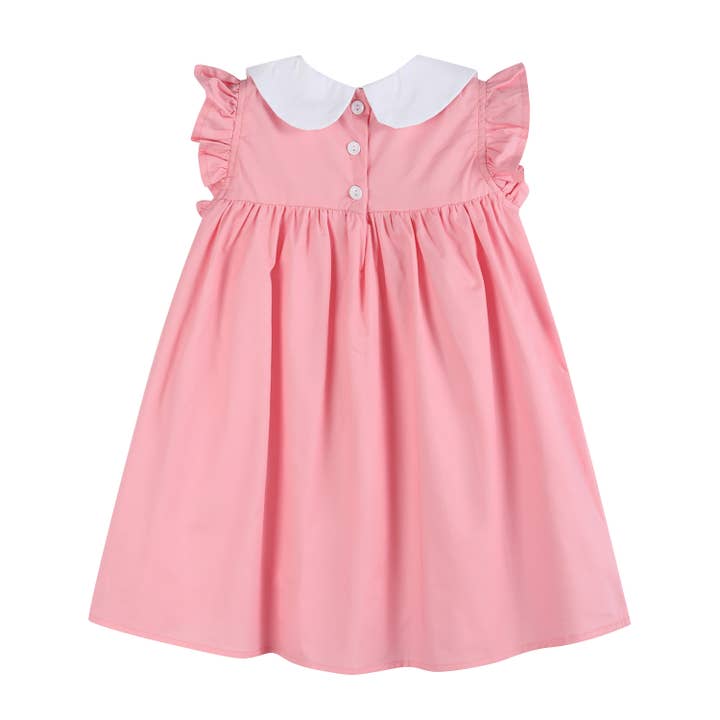 Lil Cactus – wholesale Dress – Kids – Pink and Red Heart Vatine's Ruffle Dress4
