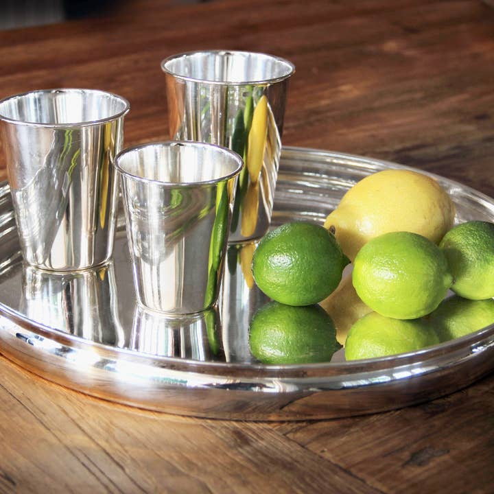 EDZARD - Wholesale Serving Tray - Tray Serving Tray Segovia, Round, Heavy Silver Plated1