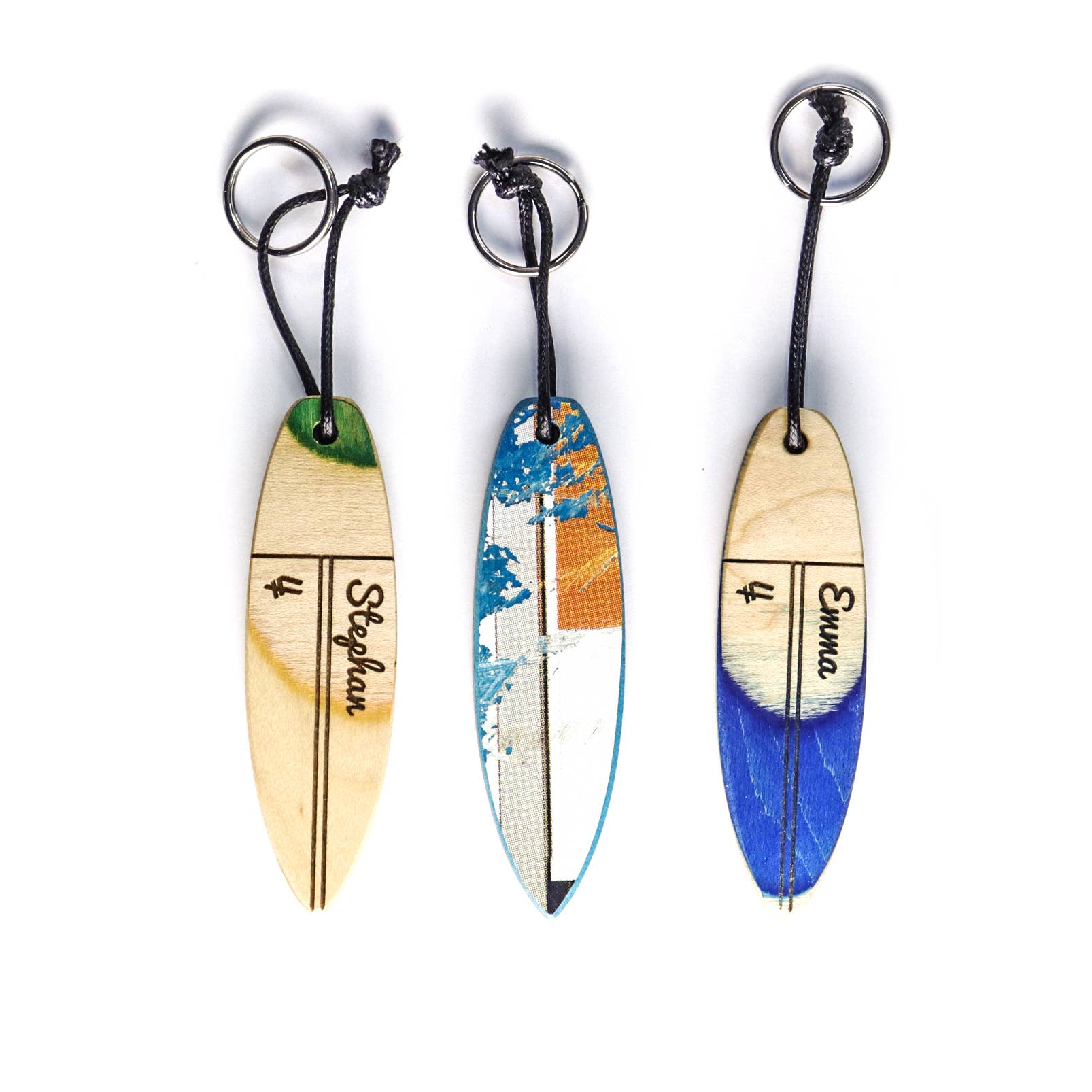 Skate4create - Wholesale Keychain - Unisex - Surf keychain - Personalized surfboard - Recycled Skateboard1