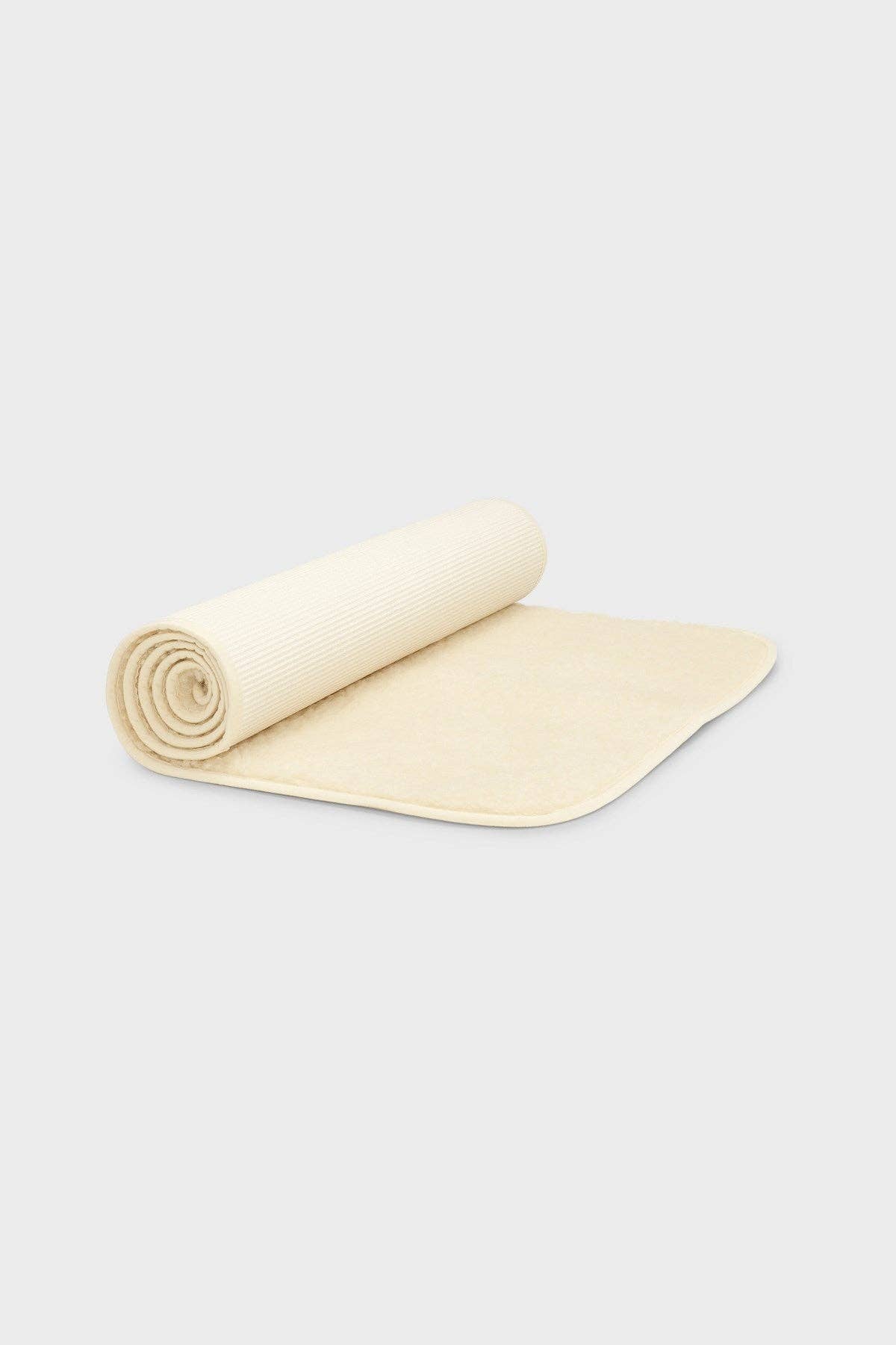 ecru wool yoga mat for wholesale on Faire