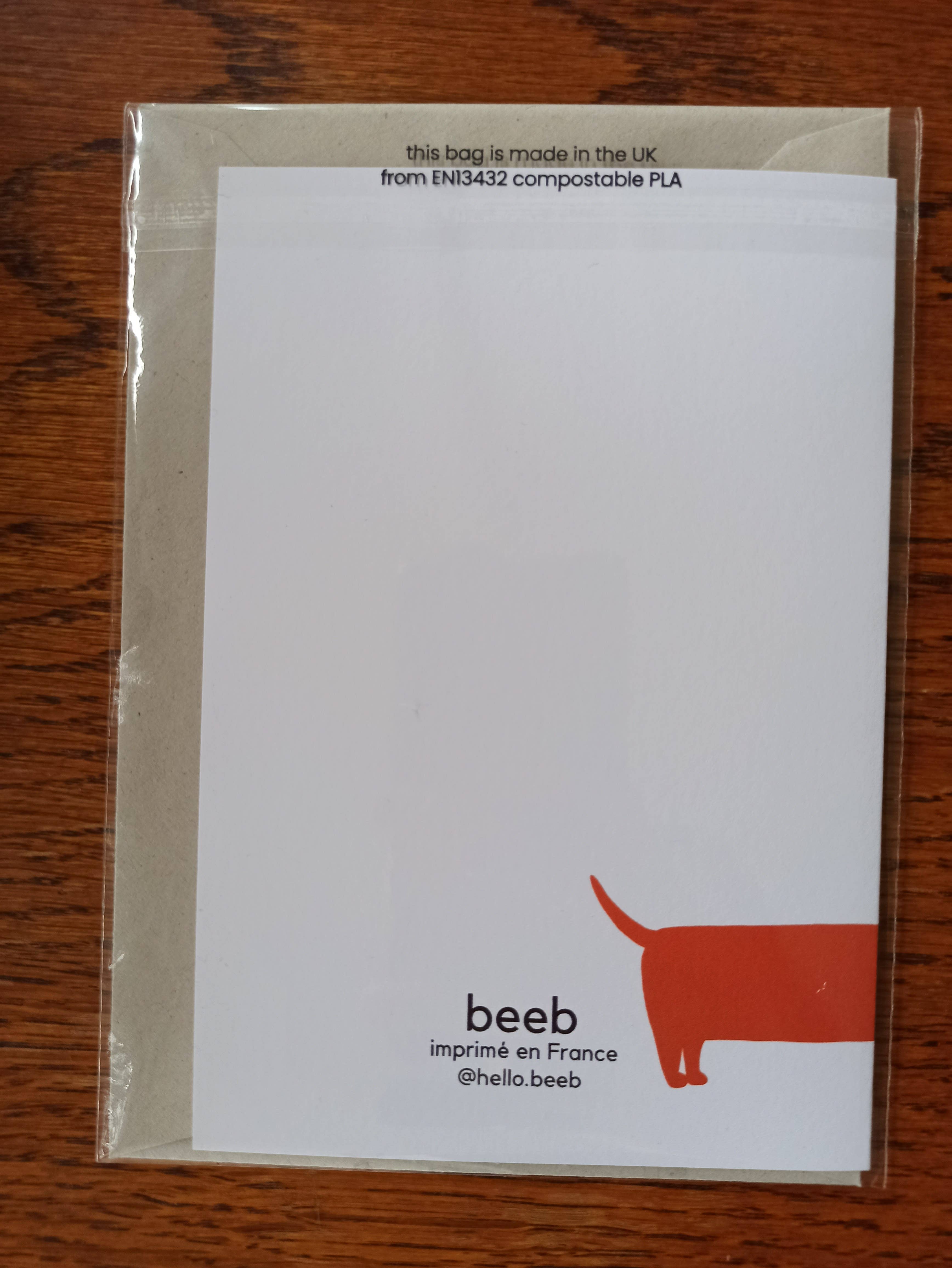 beeb - Wholesale Birthday Card - Carte 'Birthday Sausage dog'1