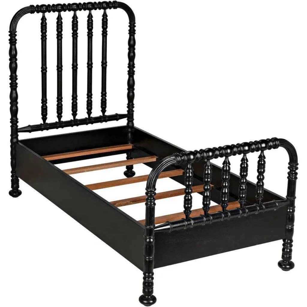 LOOMLAN - Wholesale Bed - Bachelor Black Wooden Bed Frame25
