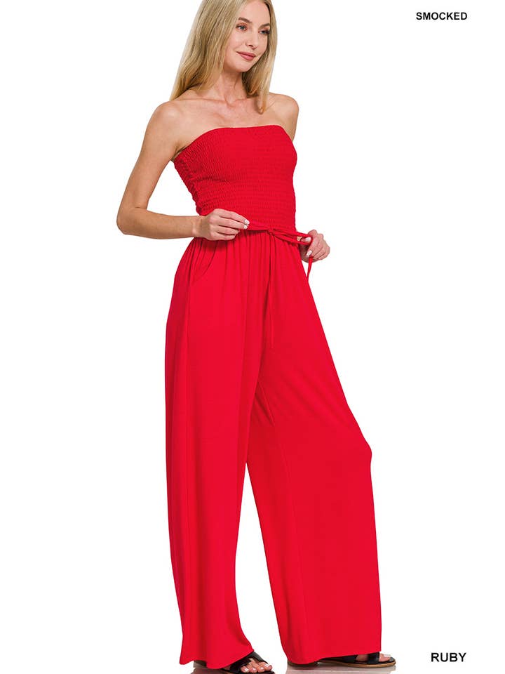 42POPS - Vente Combinaison – femme - Combinaison à smocks avec poches SI-271884