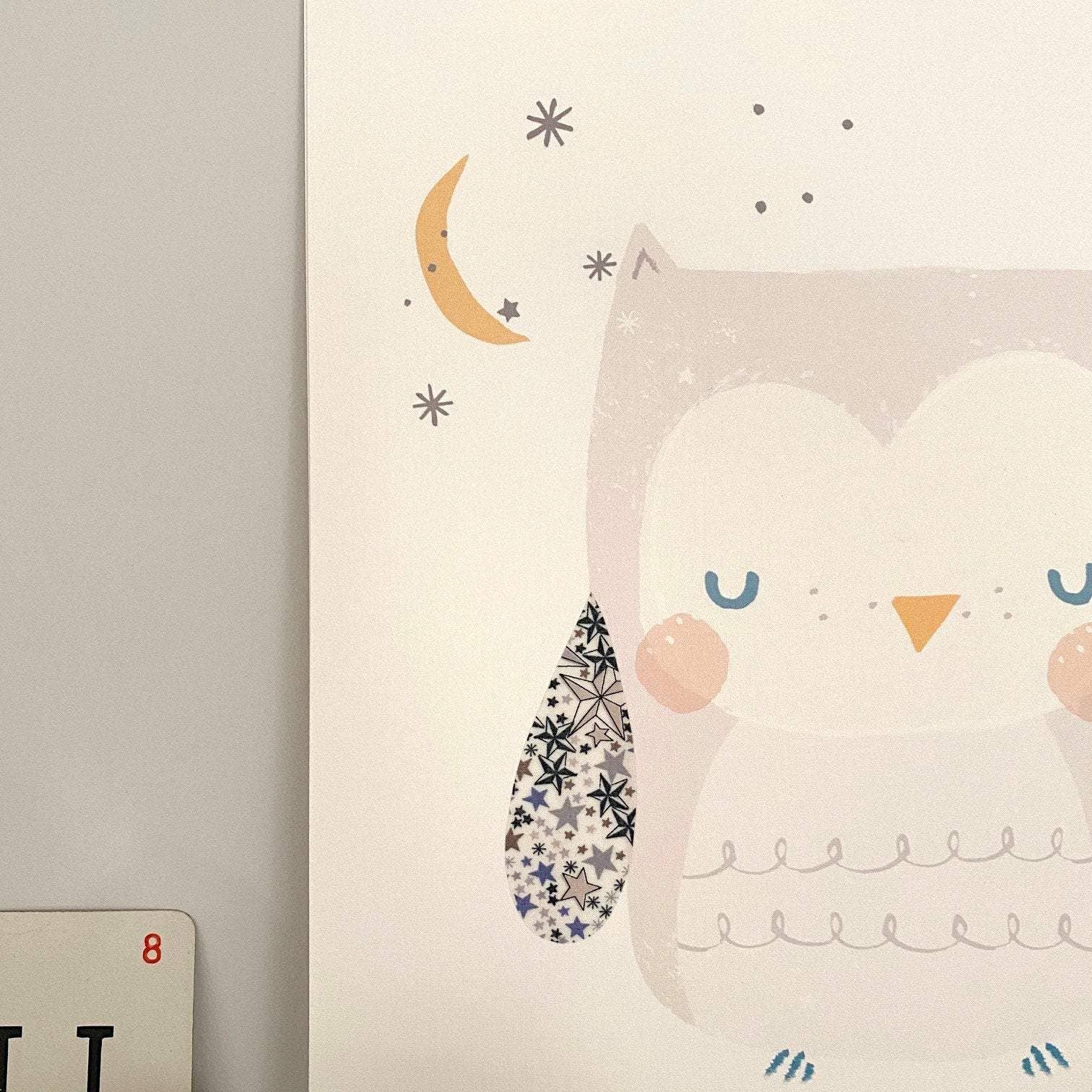 The Charming Press - Venta al por mayor Ilustración - Niños y bebés - Arte infantil con forma de búho, fabricado con tela Liberty2