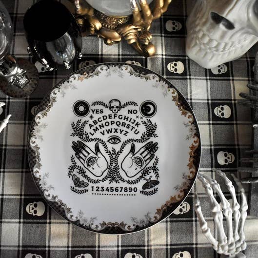 Plate. Ouija Board Planchette. Lunch Dinner 10.5 inches for wholesale by All Little Cute Things