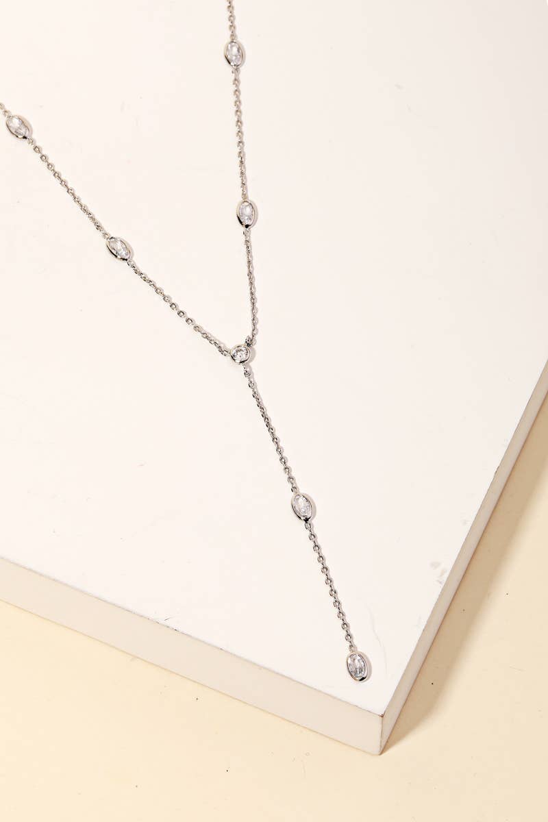 Anarchy Street - Wholesale Pendant/Charm Necklace - Dainty Chain Rhinestone Y Necklace2