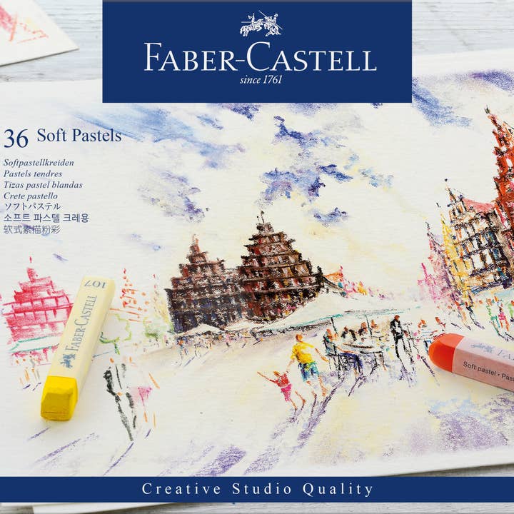 Faber-Castell / Creativity for Kids - Vente Pastel - Bâtonnets Soft Pastel sur toute la longueur, boîte de 360