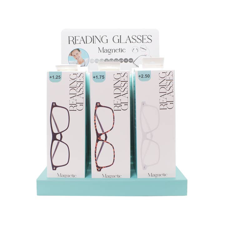 Shark Eyes, Inc - Wholesale Eyeglasses - Unisex - Reading Glasses Magnetic Click Readers 18 PCS per Display 11