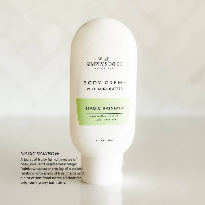 Magic Rainbow Body Creme for wholesale by Simply Stated Bath & Body