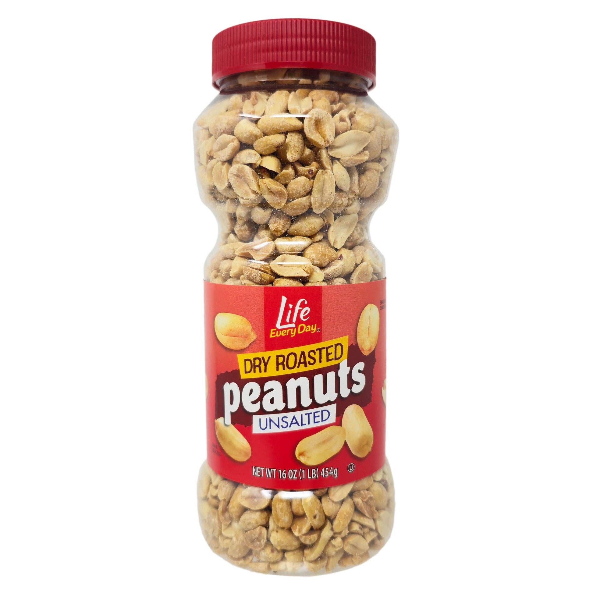 L&F Universal Goods - Wholesale Nuts - Life Every Day Peanuts Dry Roasted Unsalted 12/16oz0