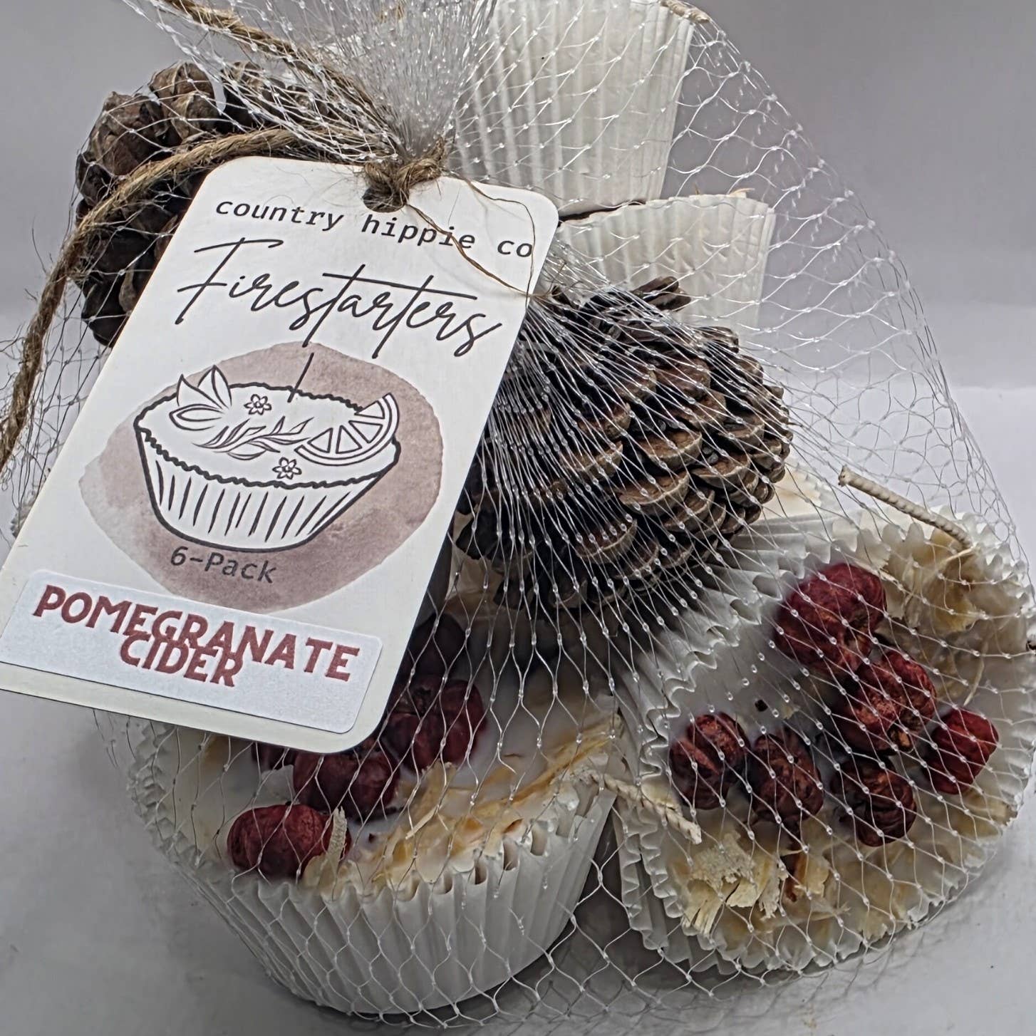 Country Hippie Co. – wholesale Tändare – Botaniska eldstartare – 6-pack för camping + brasor3