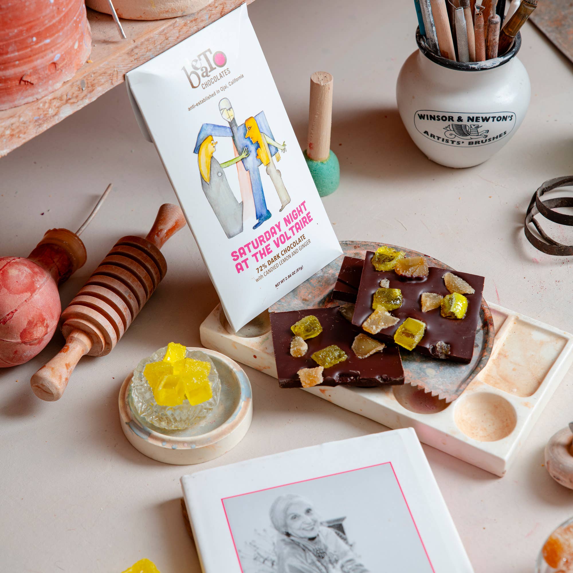 Beato Chocolates - Wholesale Chocolate Bar - Saturday Night at the Voltaire Chocolate Bar (75g/2.64oz)2