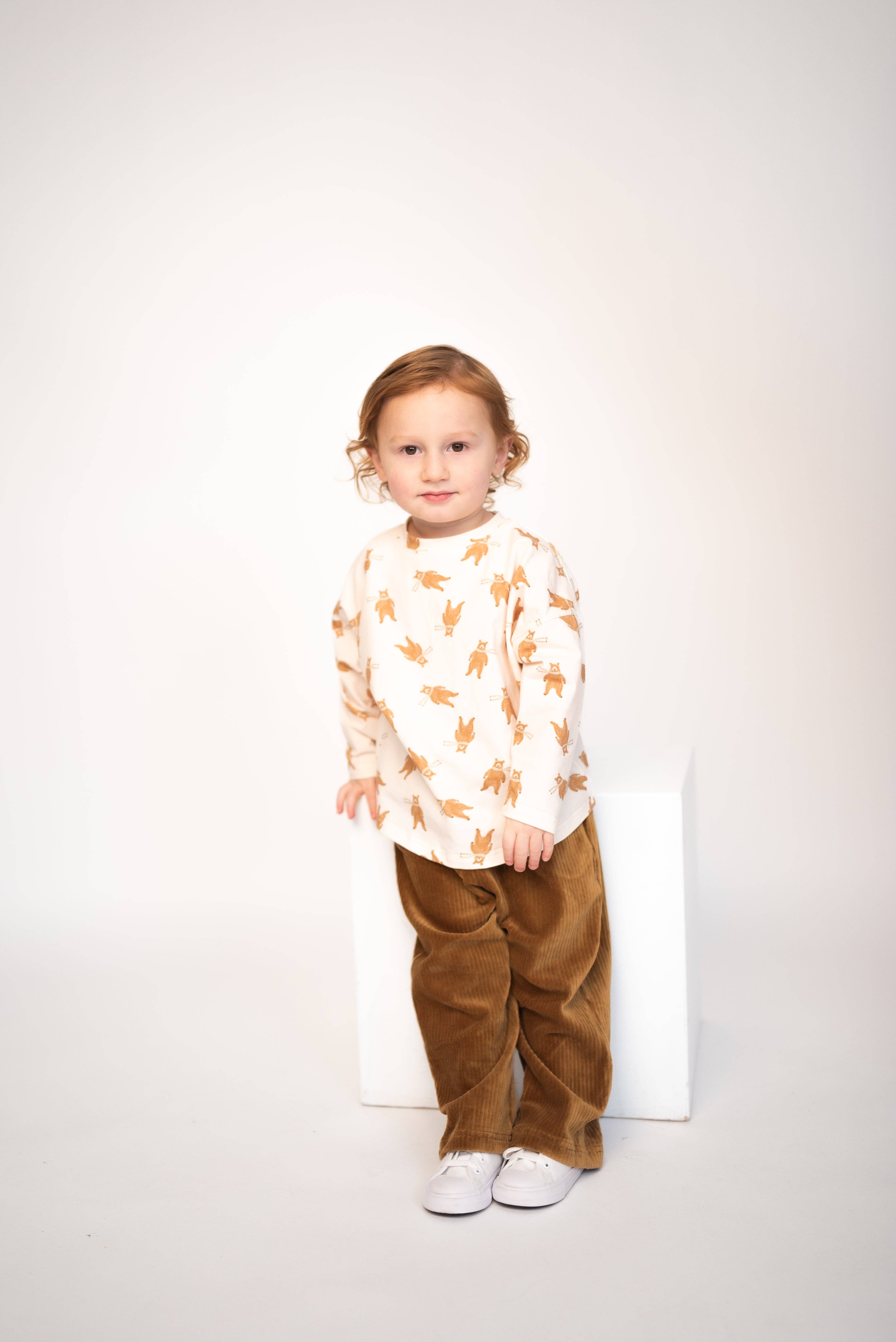 ntrl co. - Vendita all'ingrosso Maglietta - Bambini - Maglietta a Maniche Lunghe Bear-y Cute | Cotone Organico3