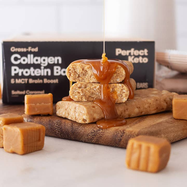 Perfect Keto - Wholesale Snack Bar - Collagen Protein Bars + MCT (12 count) Low Carb, Gluten Free11