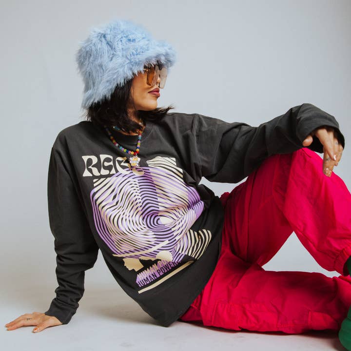 Långärmad T-shirt för vuxna - 'Rags Human Powered' för wholesale av RAGS