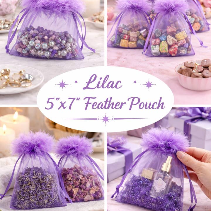 Jewelry Pouches Wedding Party Flavor Bags PURPLE 12 pcs/pkg for wholesale by Fiona Accessories