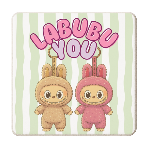 ART WOW – wholesale Coasters – Coasters 'I Labubu You' by Ms Doodle3