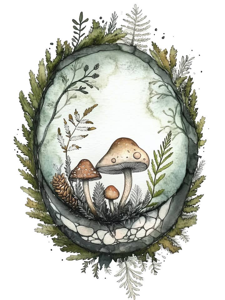 Enchanted Mushrooms: Forest Mushrooms | Card Fripperies for wholesale by Fripperies