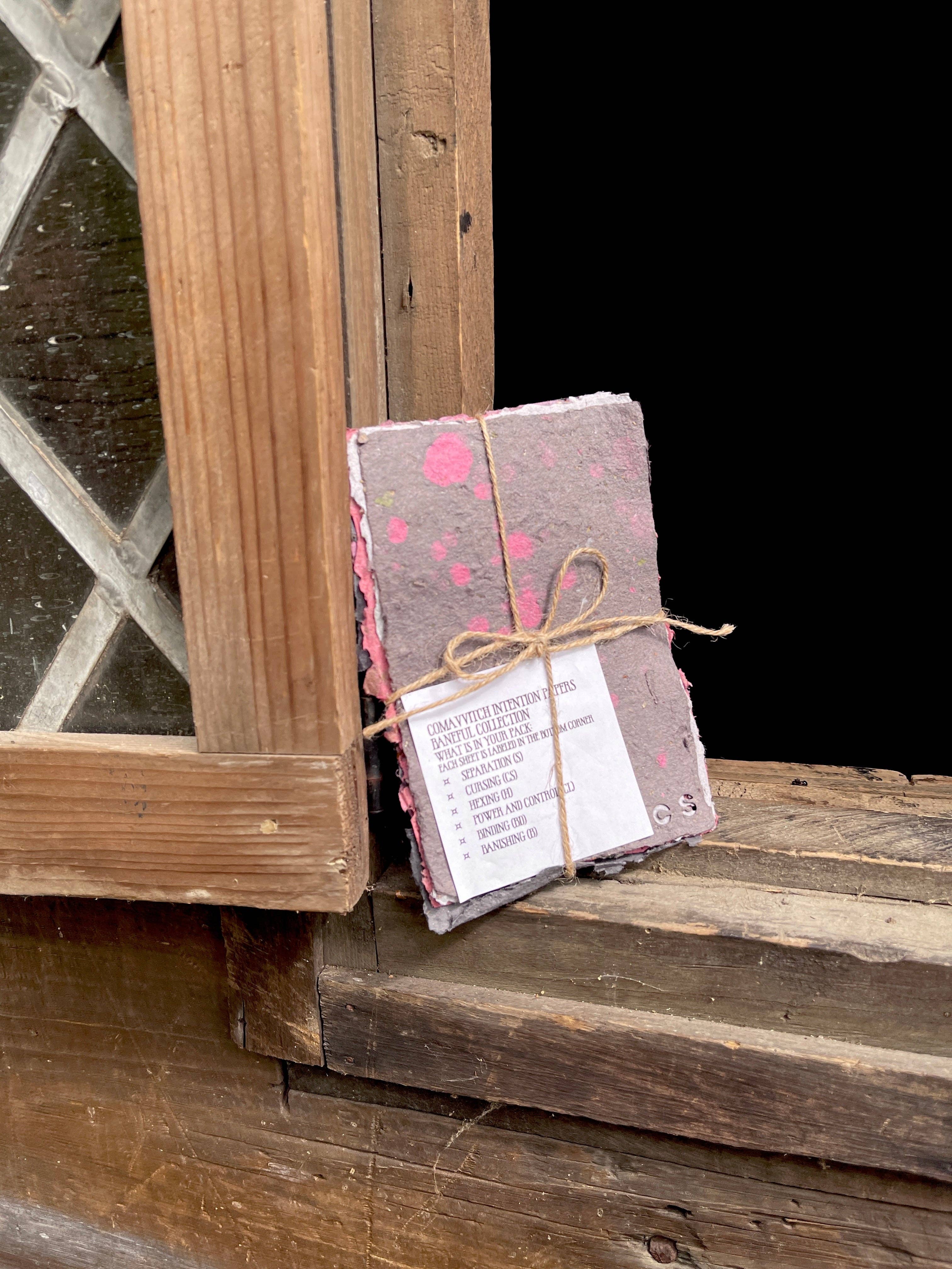 ComaVVitch - Wholesale Meditation Supplies - Baneful Intention Paper | Handmade Paper | Witch Supplies1