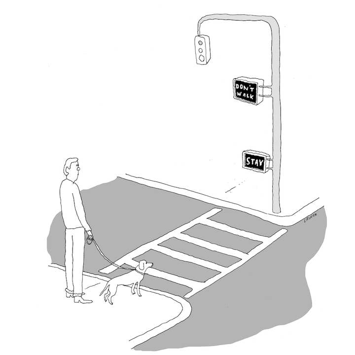 Stay Don't Walk Lettepress Print for wholesale by Archie's Press