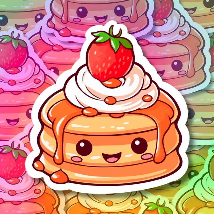Autocolante de Vinil Joy Pancake por atacado de Hikaru Tara Art Arst & Craft Gift Shop
