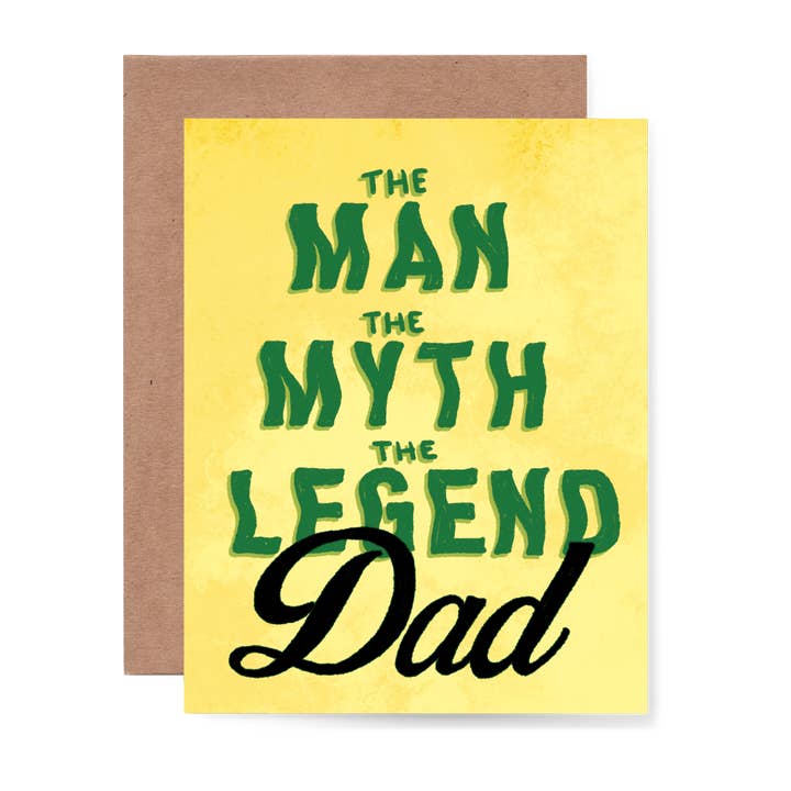 Der Mann Die Legende Der Mythos Papa Grußkarte für den Großhandel von Bring Aloha