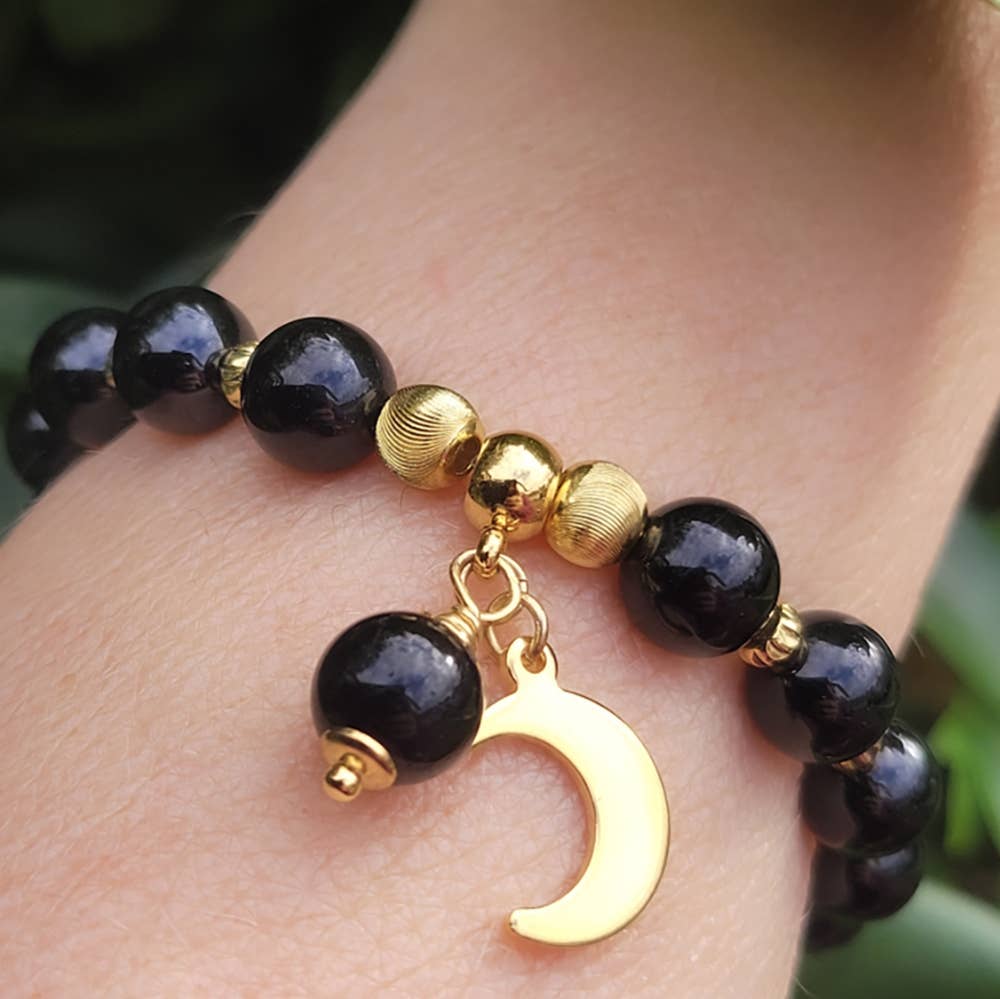 Moira Bijoux Creation - Wholesale Beaded Bracelet - Black tourmaline wellness bracelet0