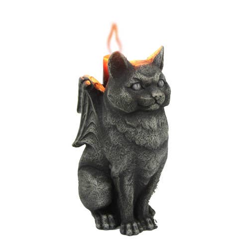 Cat Gargoyle Candleholder for wholesale by Pacific Trading