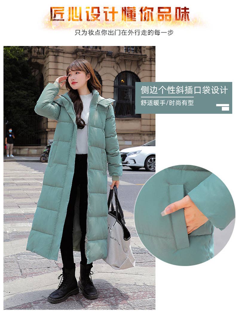 Marayn - Vente Doudoune – femme - Manteau Long Matelassé Chic et Chaud Polyvalent 20246