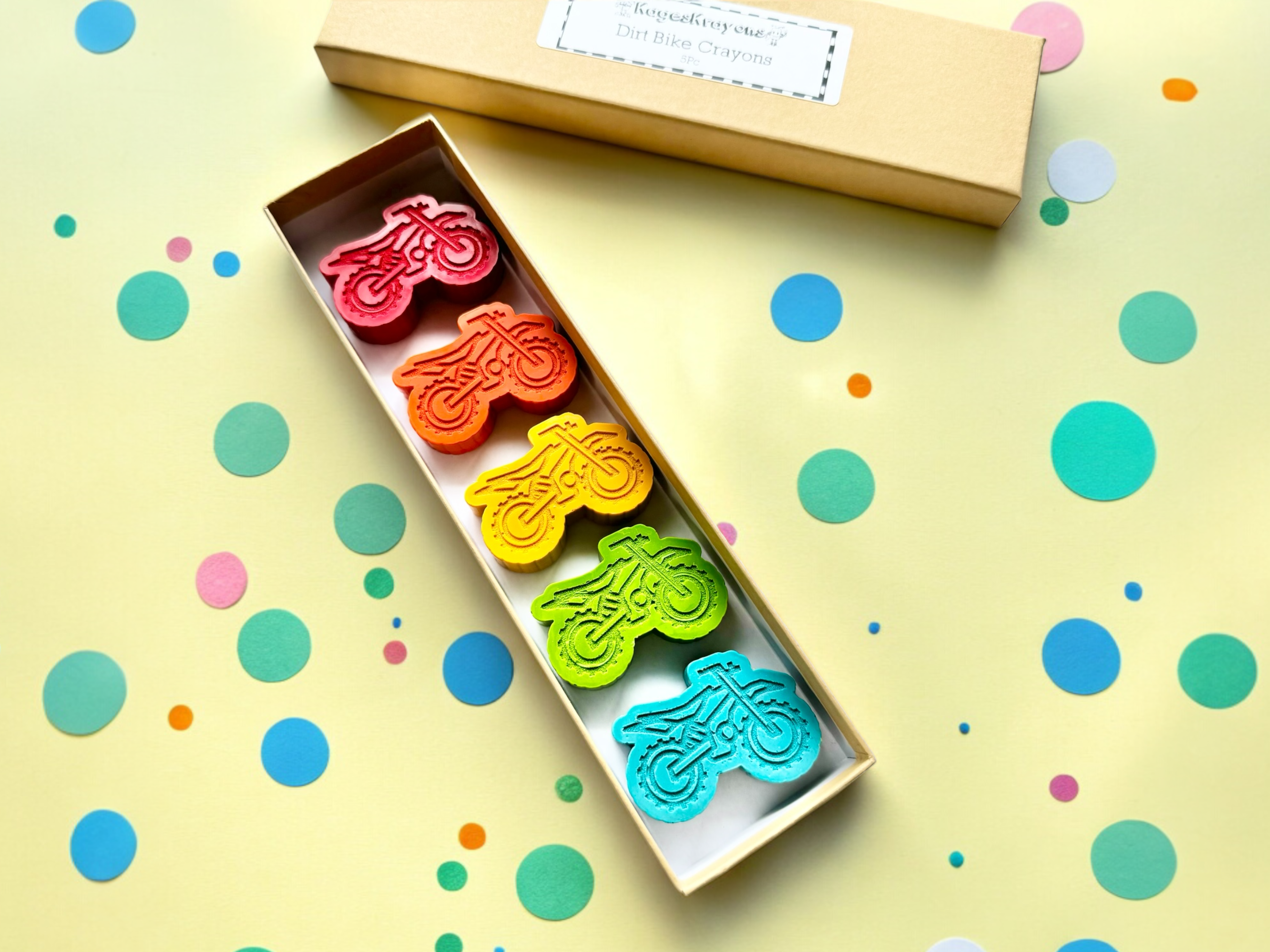 KagesKrayons - Wholesale Party Favor - Dirt Bike Motocross Crayons Gift Box4