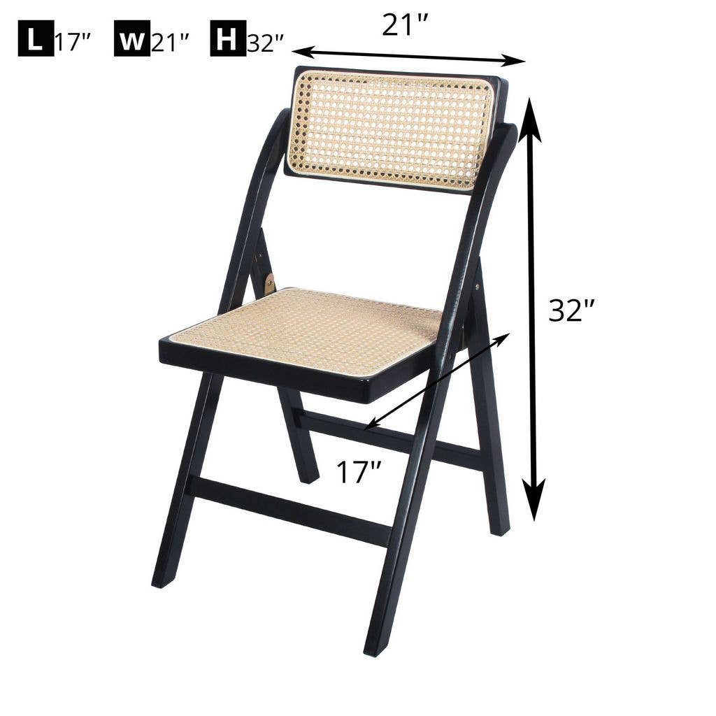 Aria Home – wholesale Folding chair – Set of 2 Tristan Bamboo Wood Folding Chair,12