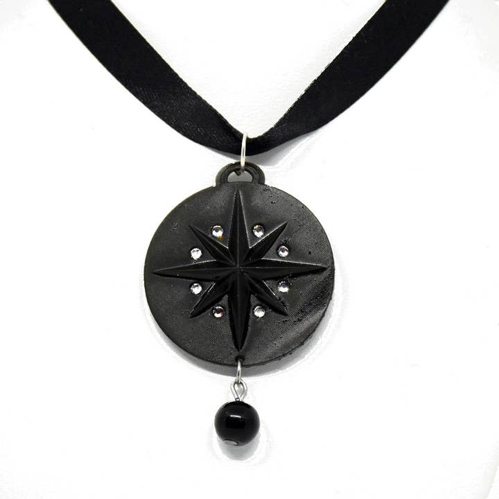 Yennefer necklace with rhinestones (eco resin) for wholesale by Yumiland