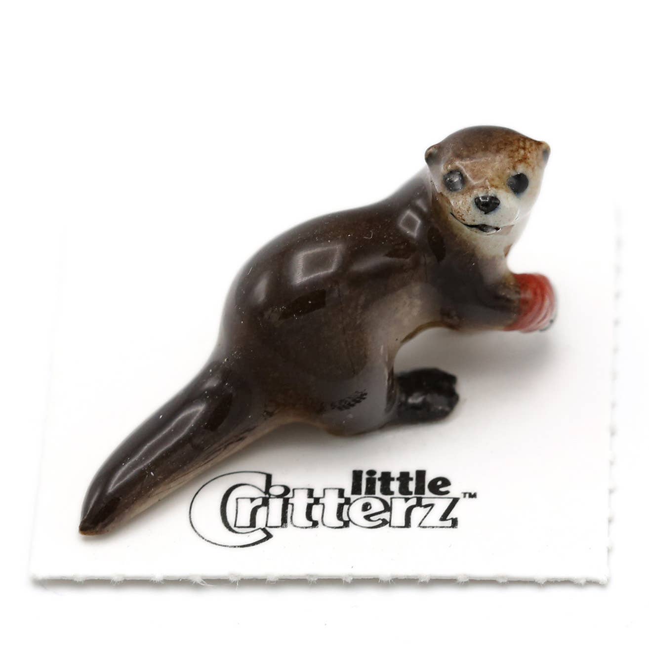 Little Critterz - Wholesale Decorative Figurine - Webster Rescue River Otter Porcelain Miniature0
