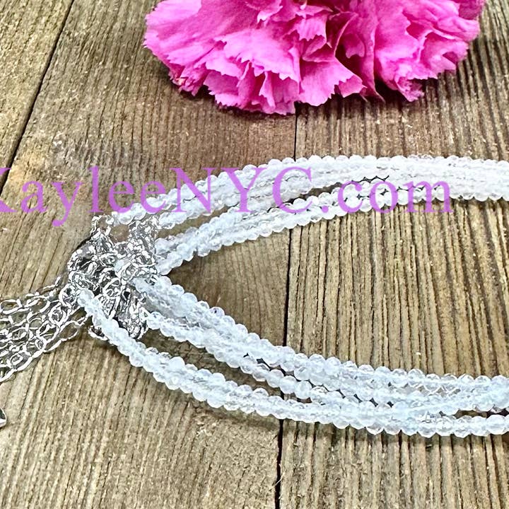 2mm Natuurlijke Maansteen Enkelbanden Kristal Genezing voor wholesale door KayleeNYC