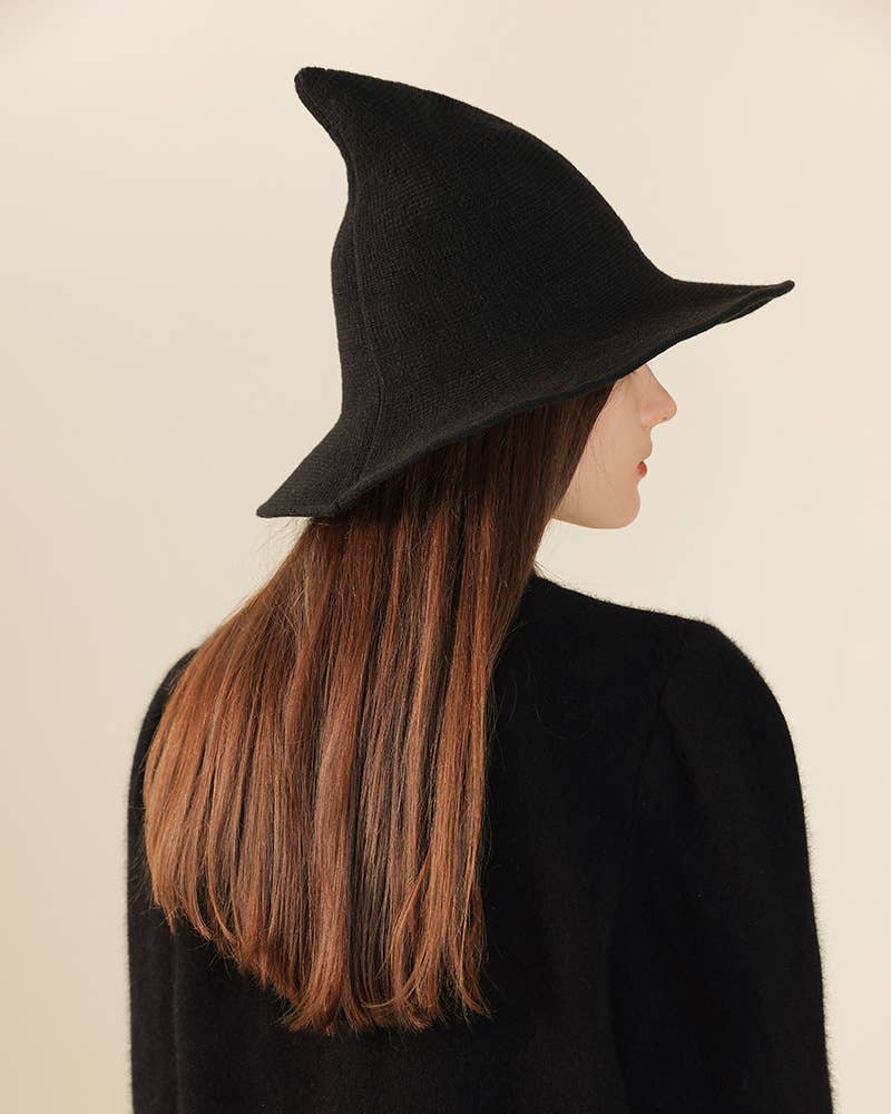Lily Clothing - Wholesale Fedora - Women's - HALLOWEEN WOOLEN WITCH HAT WITH BIG BRIM3