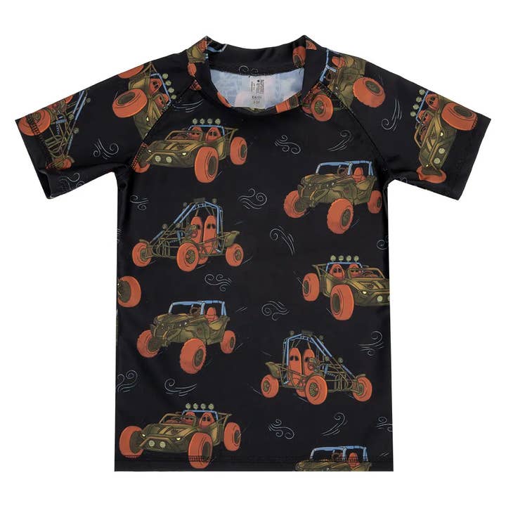 Children's UV swim top - Baja Race UV50+ for wholesale by Raspberry Republic