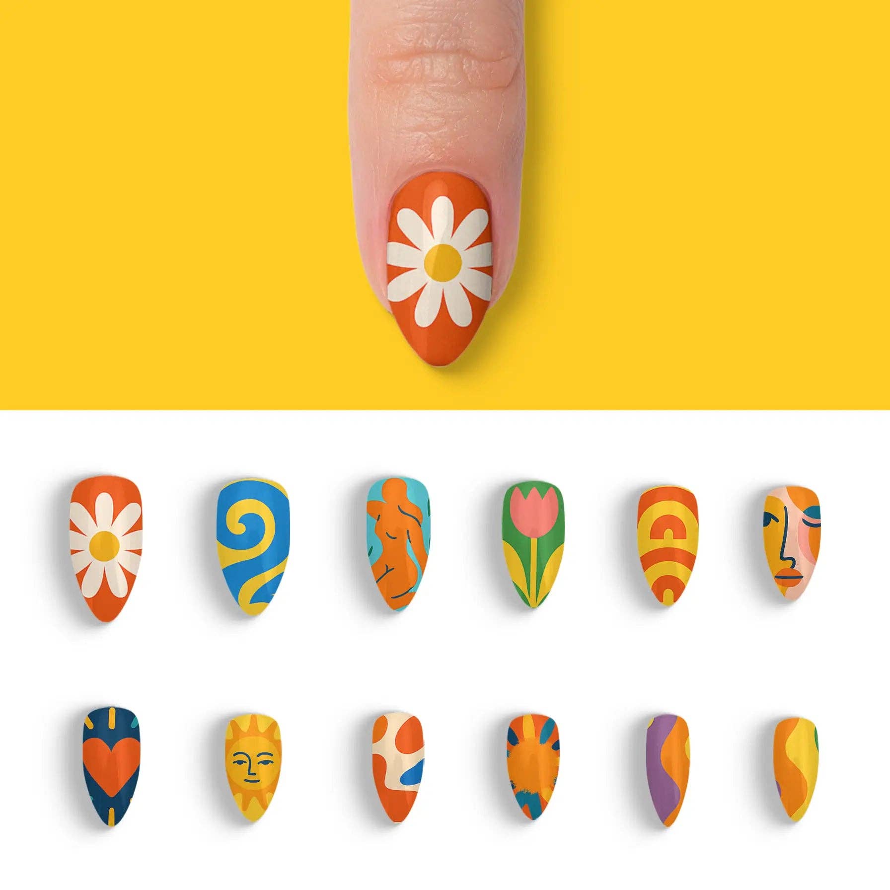 FYNE BODY - Wholesale Press-on/fake nails - Splat-tastic Canvas Creativity Press-On Nails1