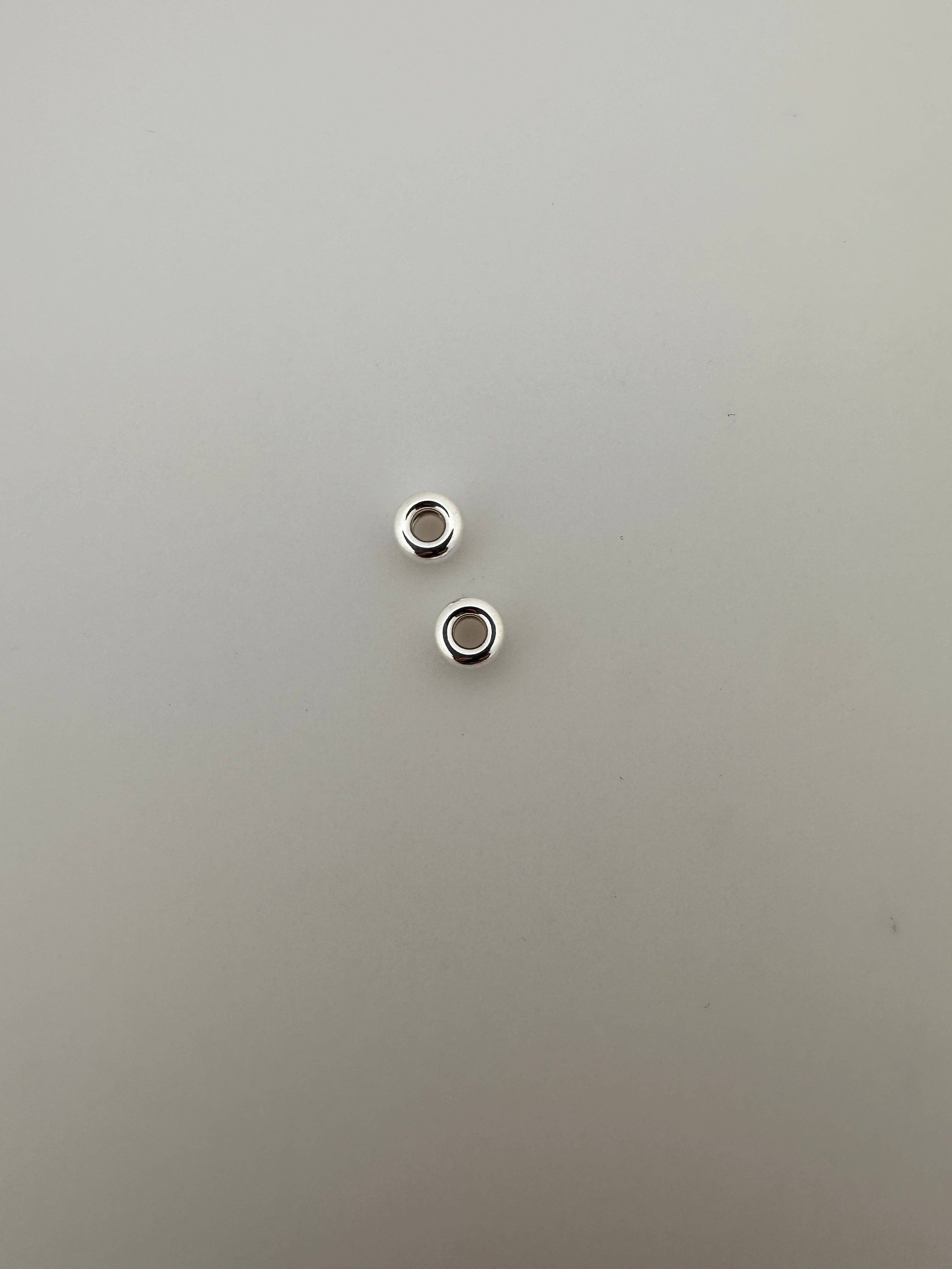 Purity Beads - Wholesale Beads - 925 Sterling Silver Rondelle Spacer Beads | Shiny and Smooth Rondelle Spacers Beads | 5,10,15 and 30Pcs. Per Pack | Available Four Size |5