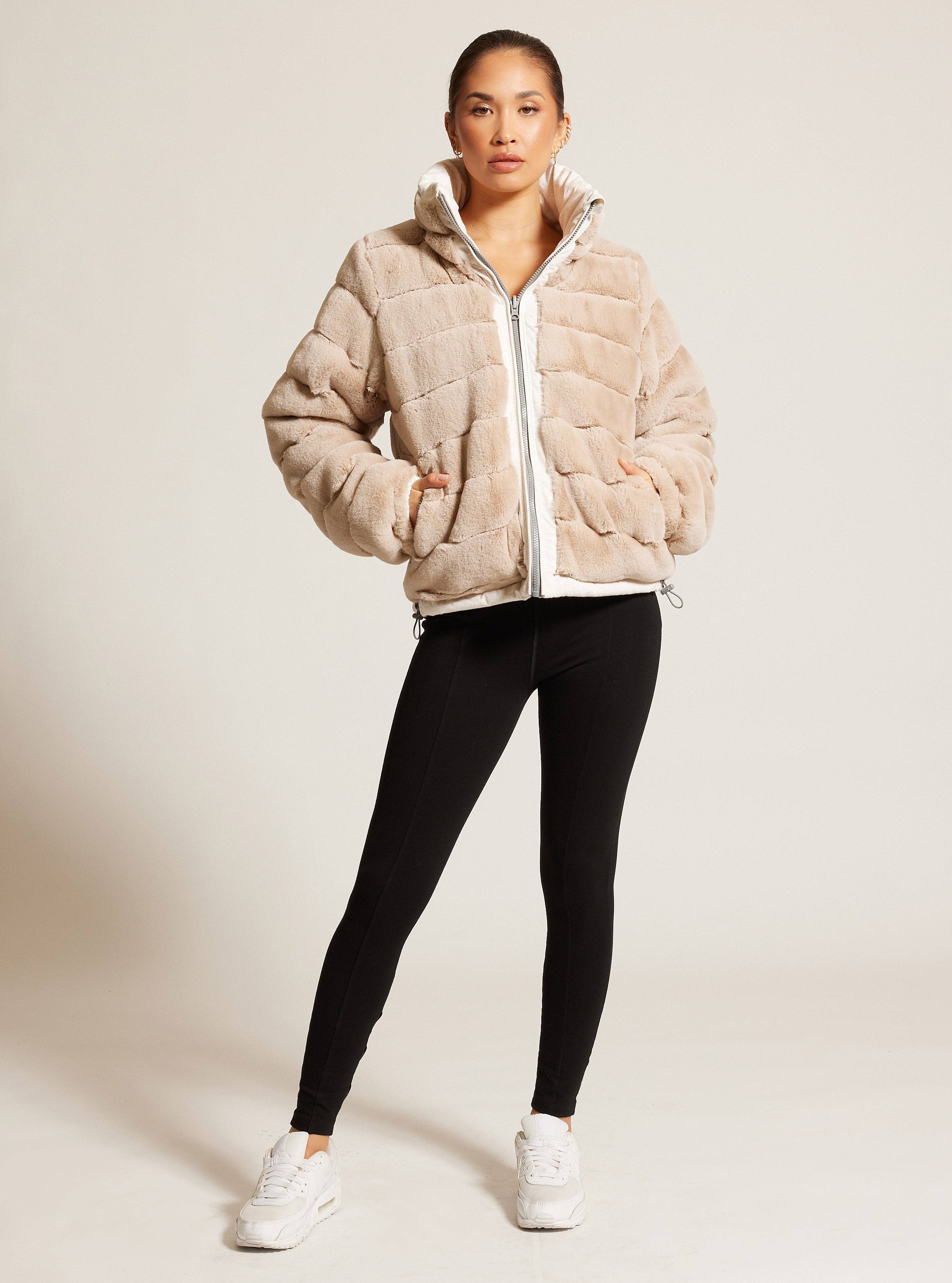 Blanc Noir – Großhandel Pufferjacke – Damen – Adventurer Steppjacke mit Wendefunktion3