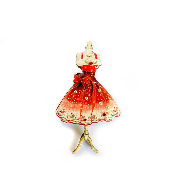 Rosie Rose Parker - Wholesale Brooch - Christmas brooch statement brooches unusual gifts