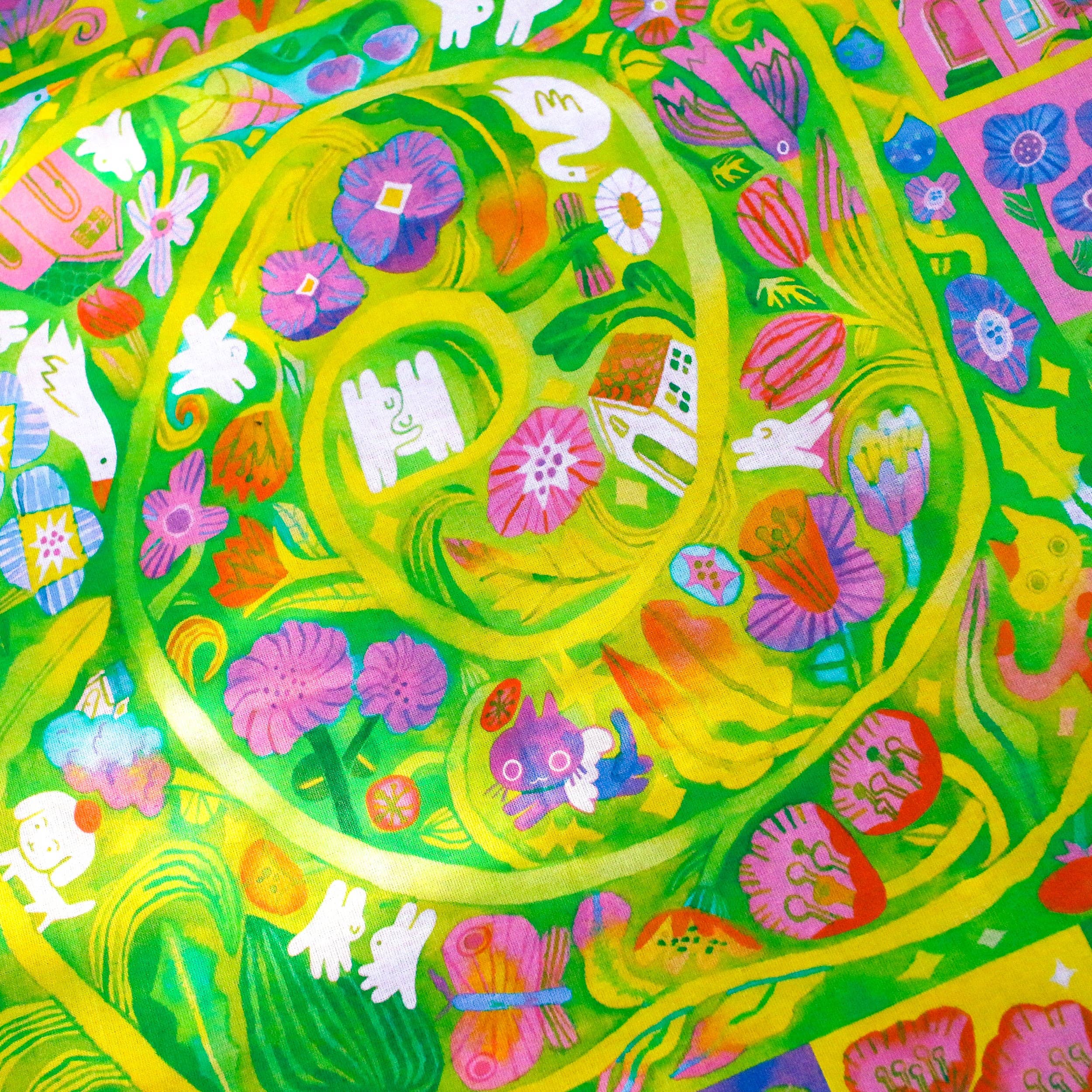 Odd Rabbits - Wholesale Bandana - Unisex - 'Meet Me in the Garden' Multi Use Cloth1